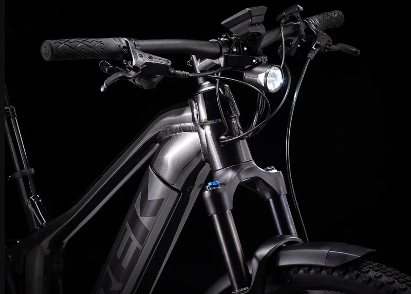 Trek Powerfly FS 4 Equipped Gen 3 Electric Mountain Bike 2023 in Matte Dnister Black-2